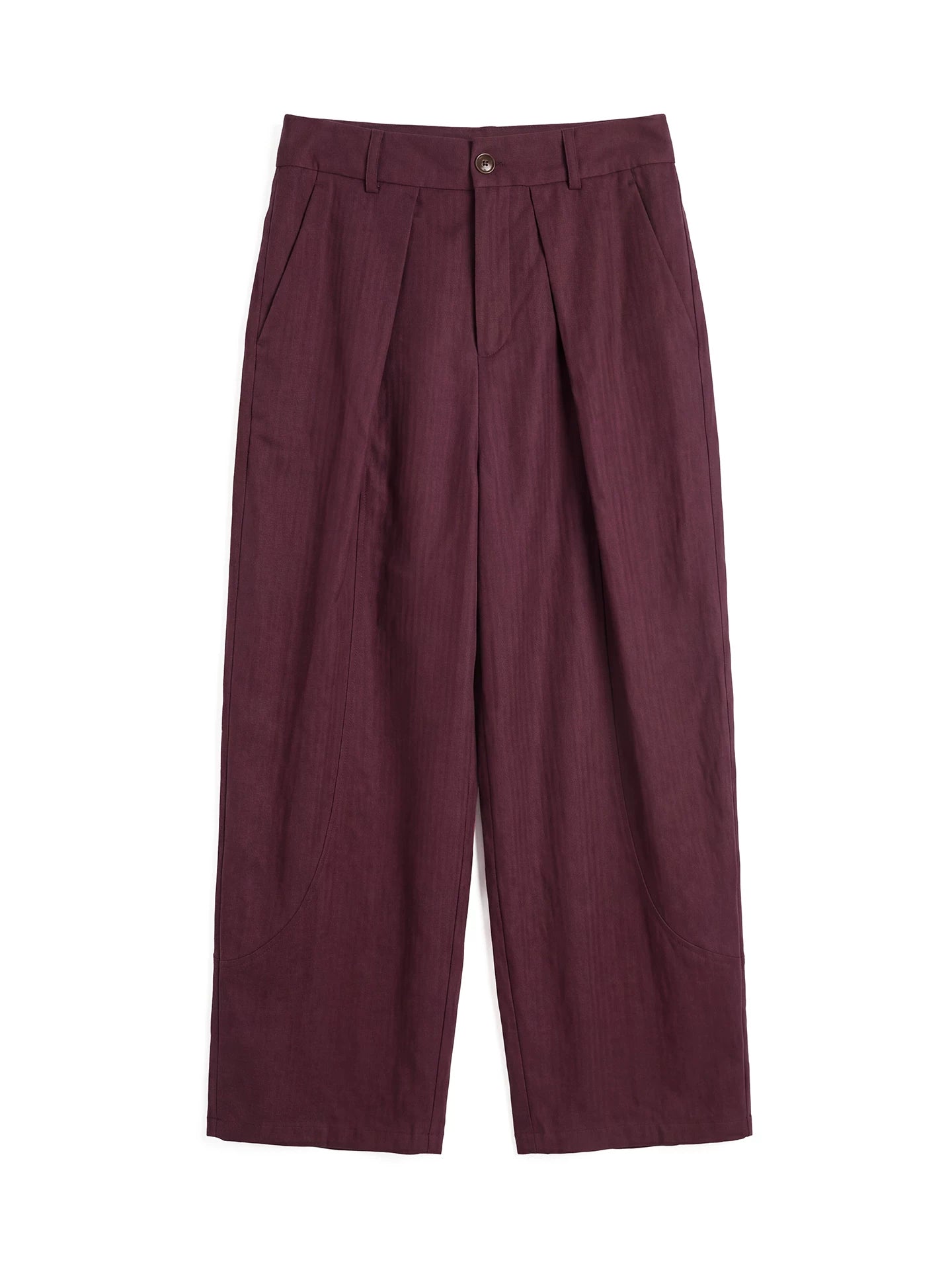 SOARIN Casual Vintage Loose Fit Linen Tencel Blend Trousers PNZ262TF279