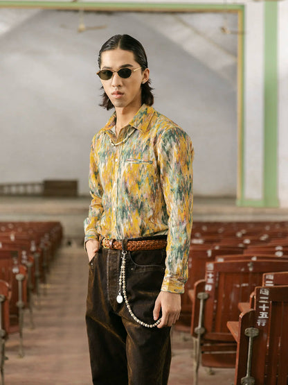 SOARIN Yuppie Style Regular Fit Printed Cotton Polyester Long Sleeve Shirt JITZ2537C465