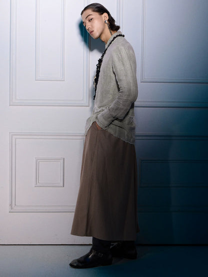 SOARIN WORLD Gai Yu Xia Series Loose Fit Linen Shirt Z93C225