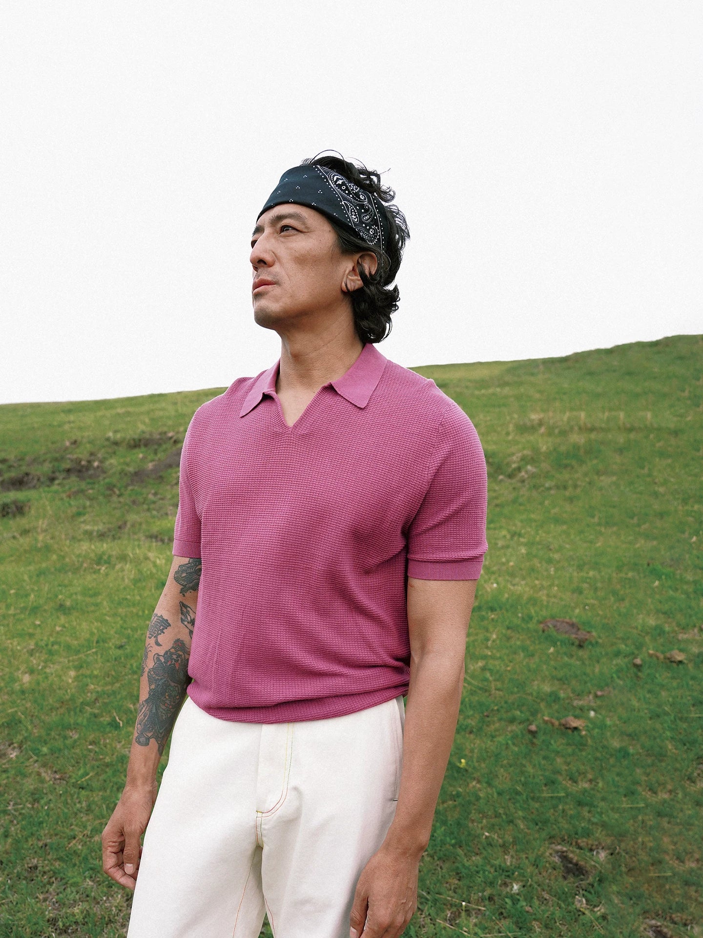 SOARIN Casual Vintage Regular Fit Cotton Knit Polo Shirt JITZ262TP48