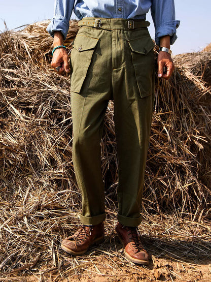 SOARIN British Safari Regular Fit Pure Cotton Trousers   Z223F688