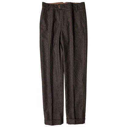 SOARIN British Vintage Straight Fit Wool Blend Trousers  Z73F59