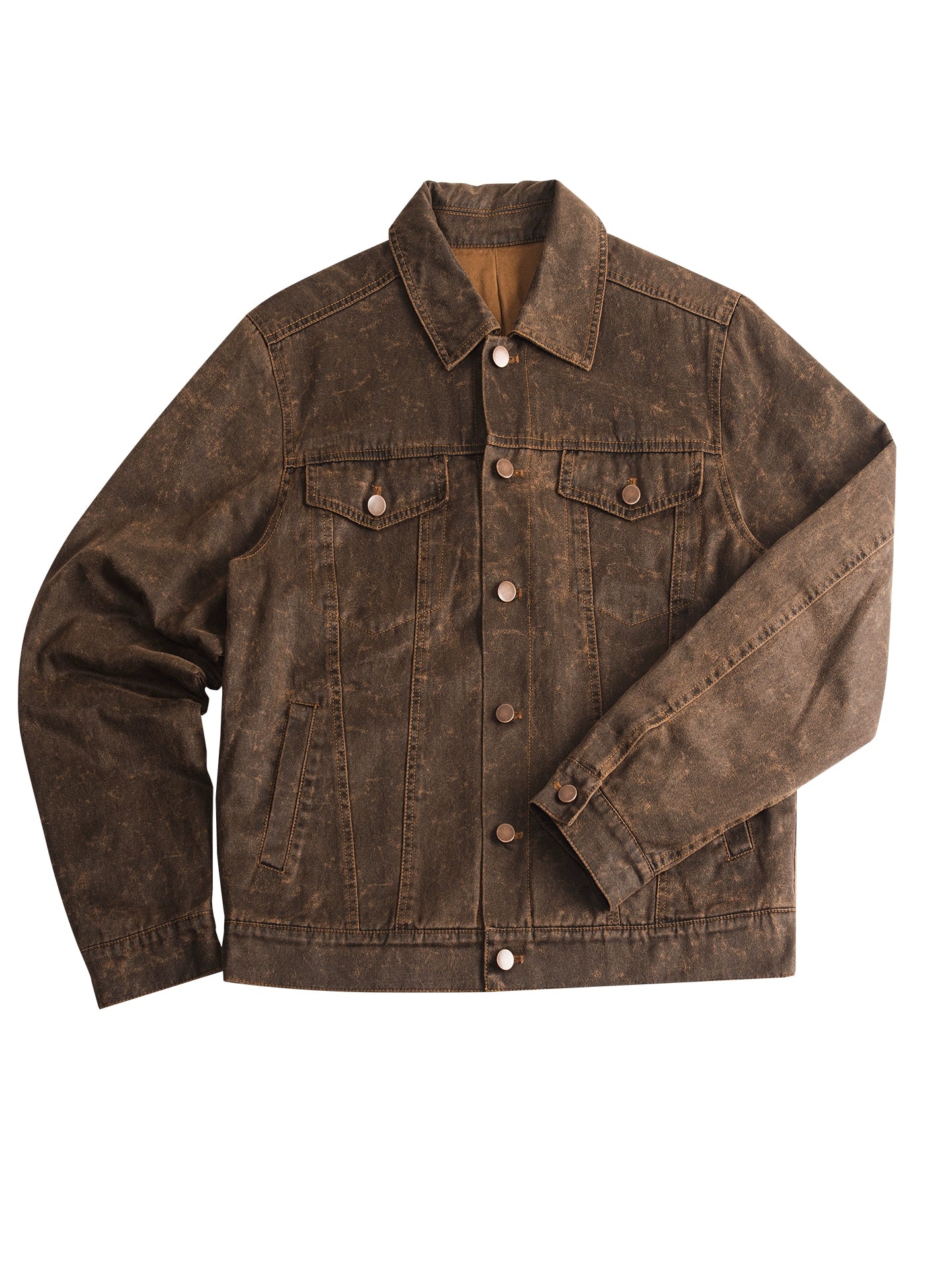 SOARIN【原创正版】复古美式皮夹克外套男阿美咔叽短款飞行员皮衣