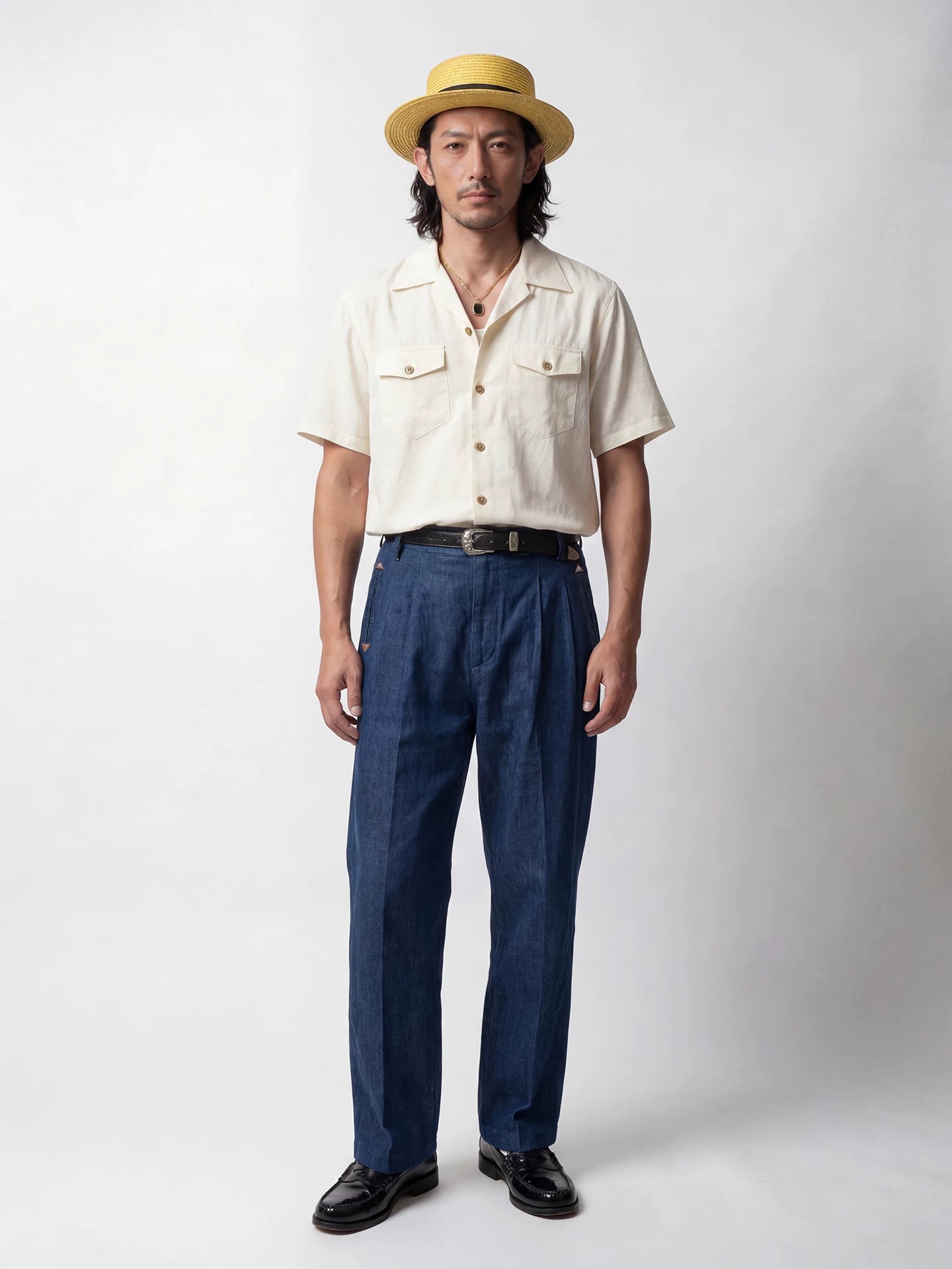 SOARIN Casual Vintage Loose Fit Cotton Linen Blend Trousers YAOZ262TF257