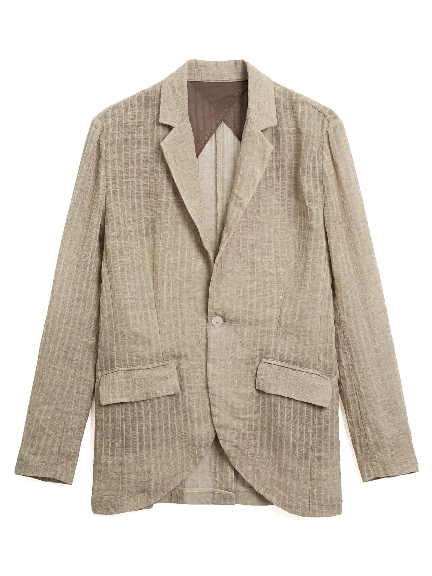 SOARIN Casual Textured Relaxed Regenerated Fiber Blend Blazer JITZ262TXZ142