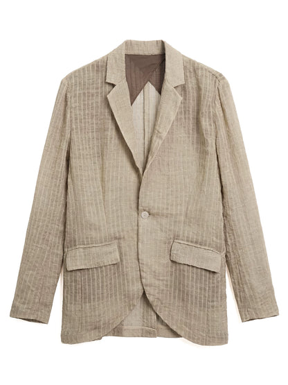 SOARIN Casual Textured Relaxed Regenerated Fiber Blend Blazer JITZ262TXZ142