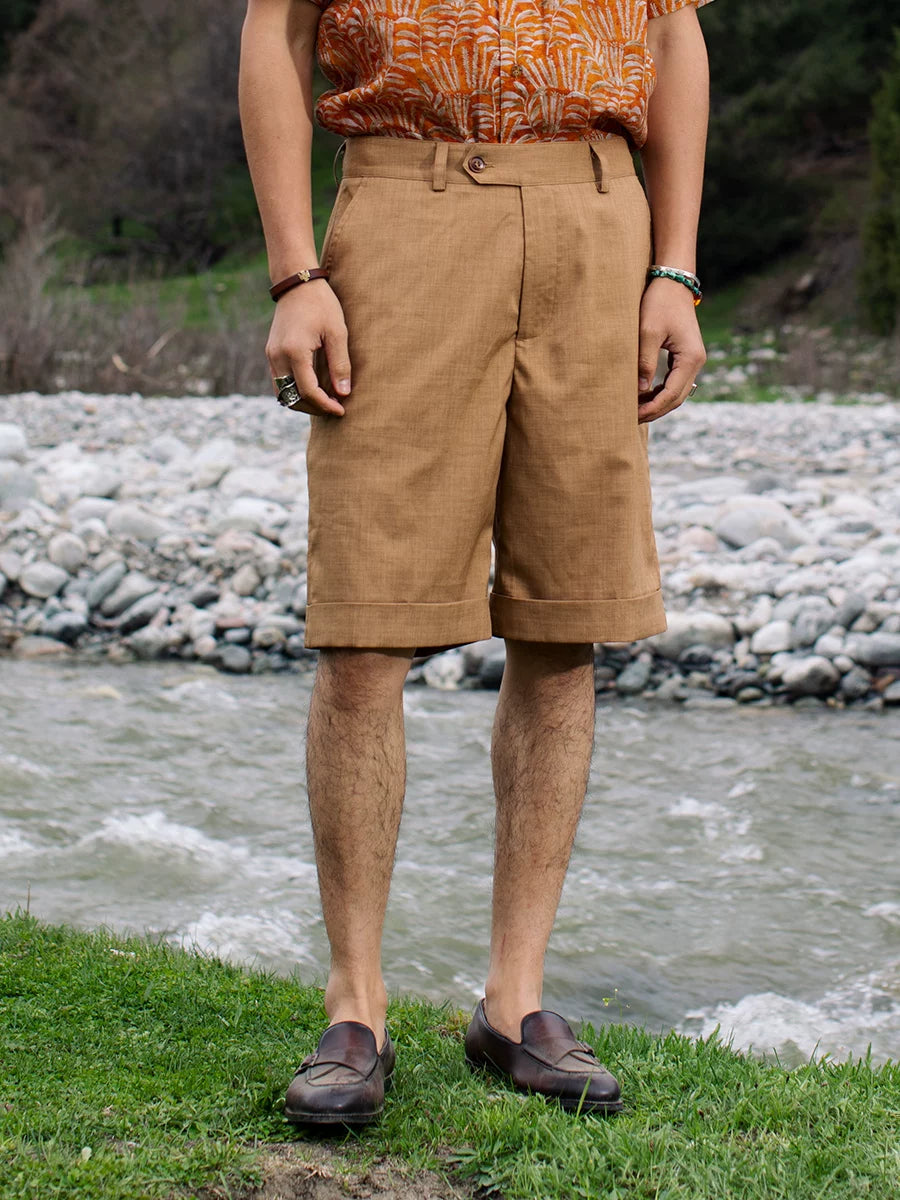 SOARIN Amekaji Regular Fit Polyester Shorts JIVZ242TF147