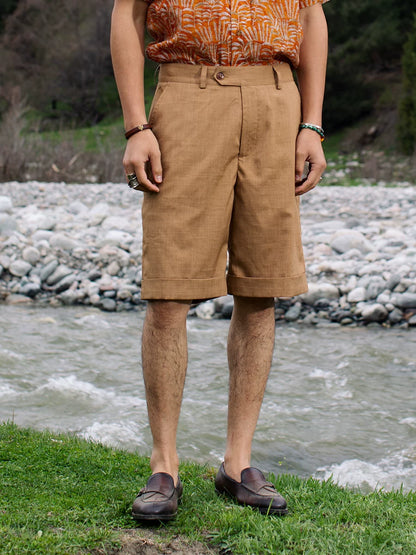 SOARIN Amekaji Regular Fit Polyester Shorts JIVZ242TF147