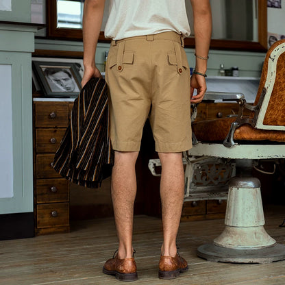 SOARIN British Vintage Regular Fit Pure Cotton Shorts  Z202F344