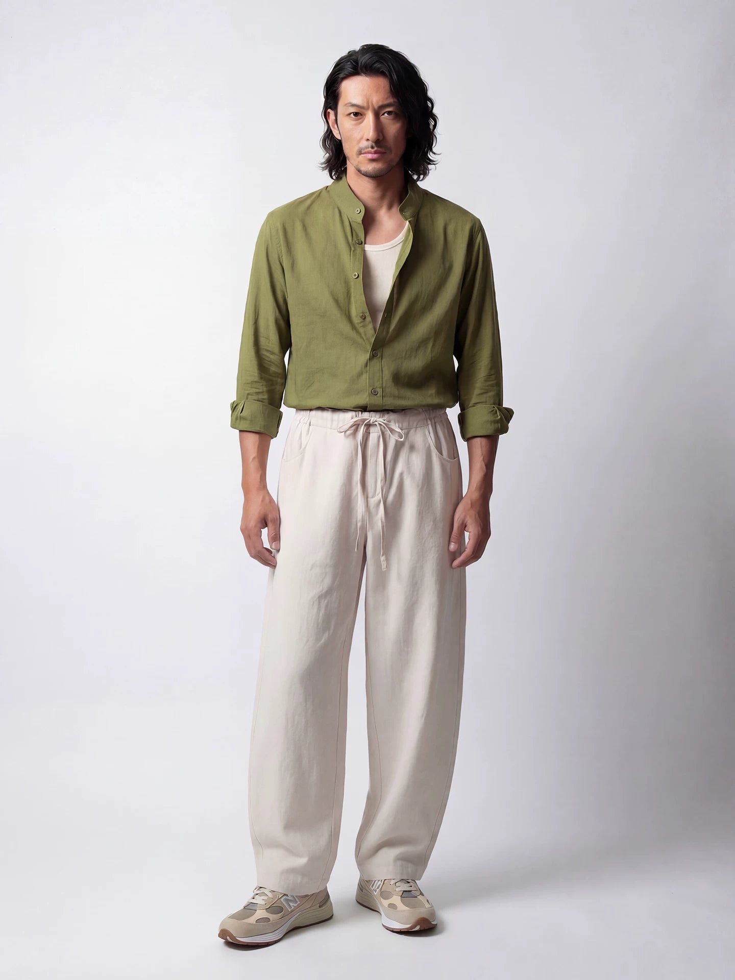 SOARIN Casual Vintage Loose Fit Viscose Linen Blend Casual Pants JITZ262TF256