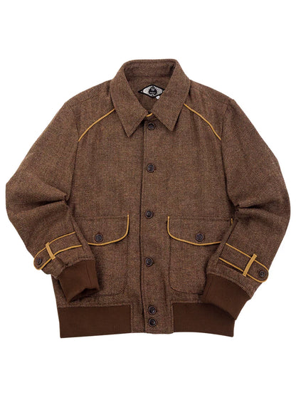 SOARIN Vintage Preppy Regular Fit Wool Blend Jacket YBOZ2338J25