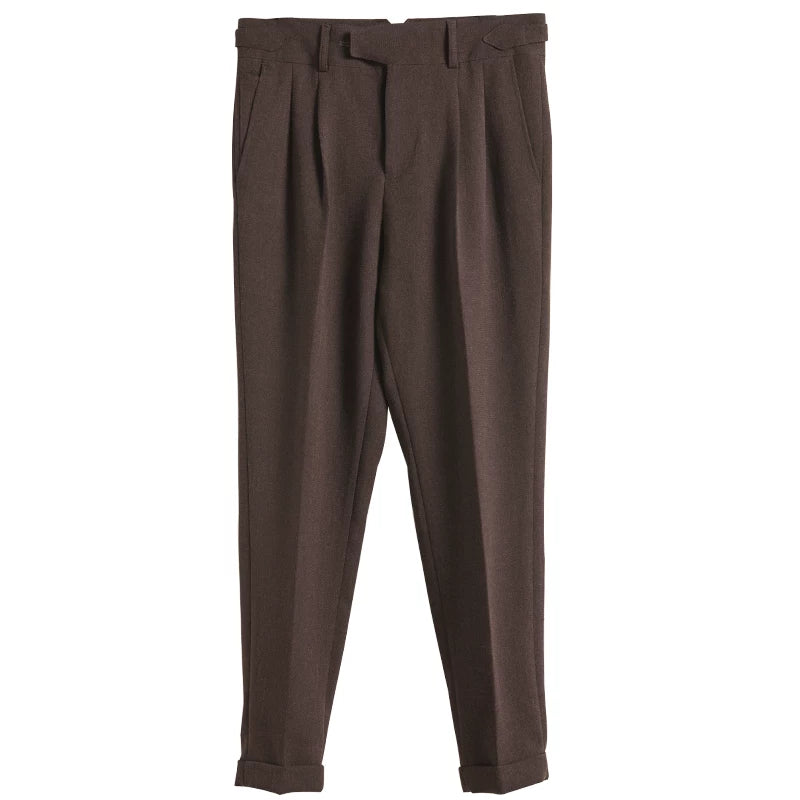 SOARIN British Vintage Tapered Fit Cotton Blend Trousers   CO203F366