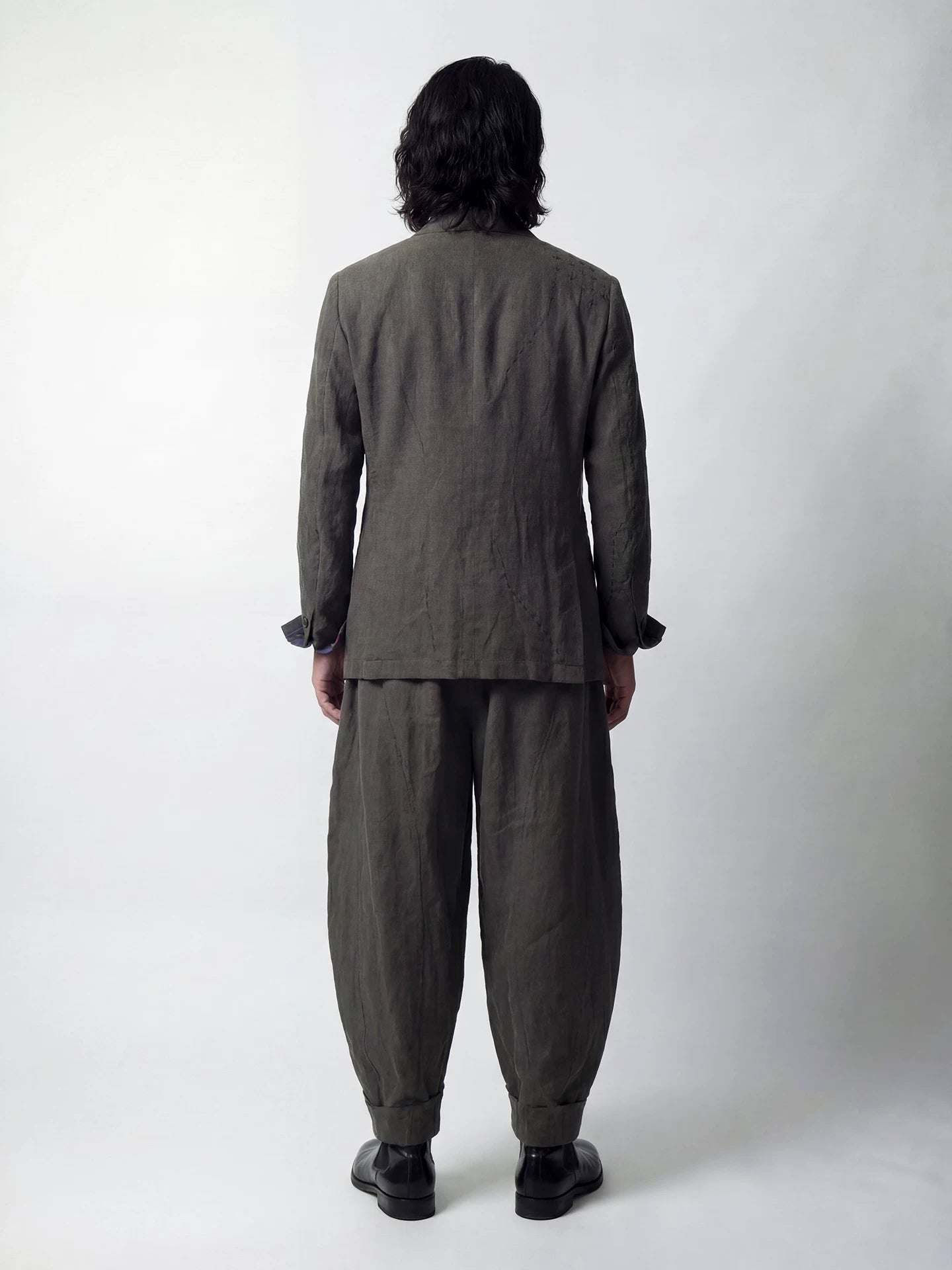 SOARIN Artisanal Vintage Relaxed Fit Lyocell Blend Casual Blazer  PPZ2622XZ137
