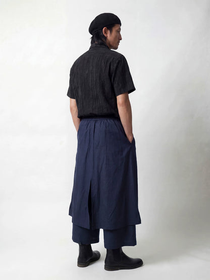 SOARIN Casual Vintage Relaxed Fit Ramie Cotton Culottes PNZ262TF261
