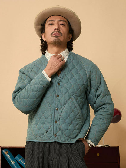 SOARIN Avant-Garde Workwear Regular Fit Cotton Quilted Jacket YAOZ253TJ106