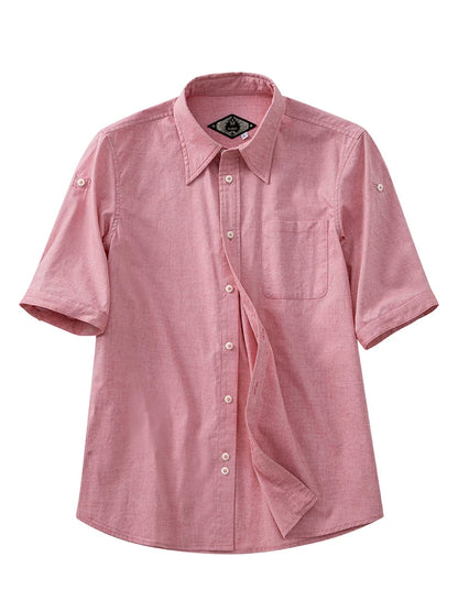 SOARIN Romantic Retro Regular Fit Cotton Short Sleeved Shirt JITZ252TC390
