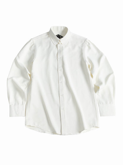 SOARIN意式绅装长尖领长袖衬衫男高级感商务正装白色法式西装衬衣