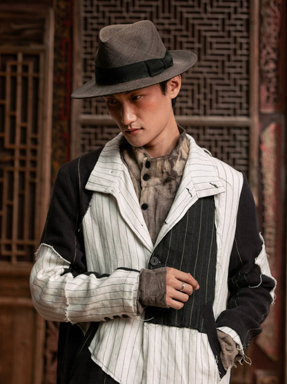 SOARIN WORLD gai yu xia Series Loose Linen Reversible Trench Coat DC243TDY43