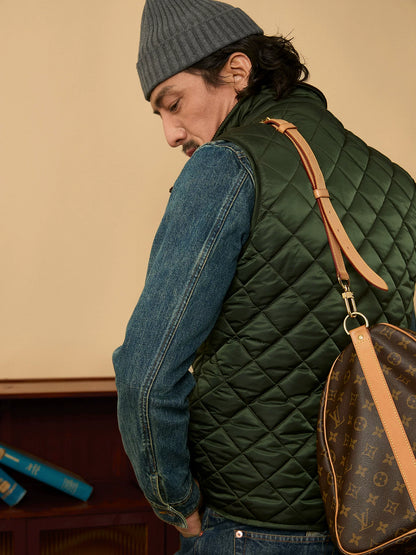 SOARIN  Regular Fit Quilted Polyester Padded Vest YAOZ253TB104