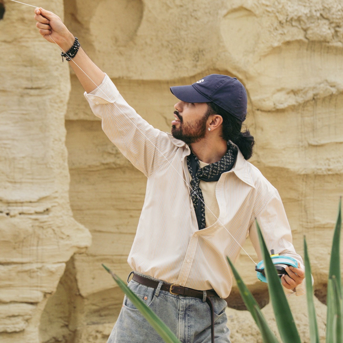 SOARIN英伦风复古条纹西装衬衫男 纯棉简约百搭商务通勤长袖衬衣