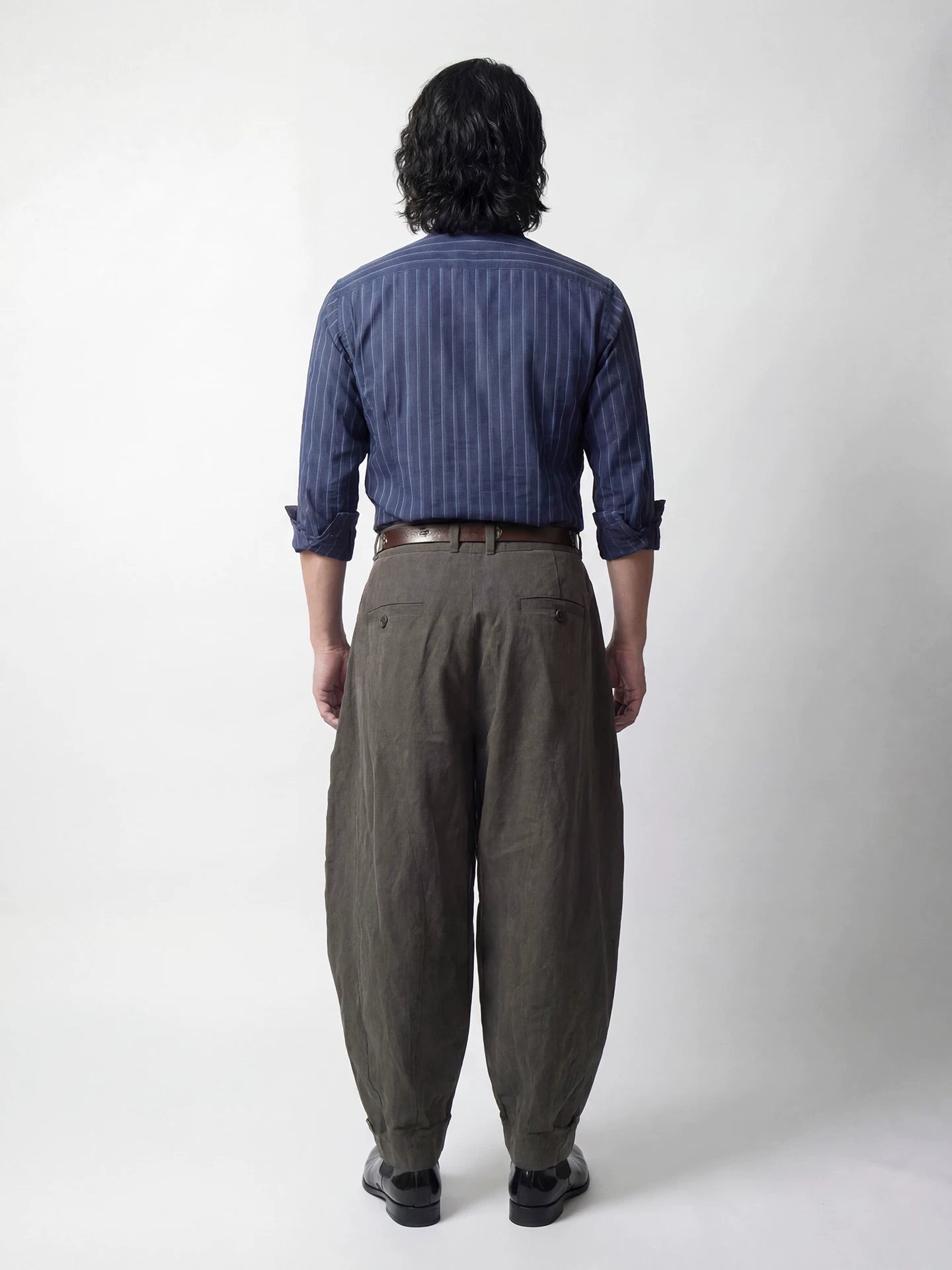 SOARIN Artisanal Vintage Balloon Fit Lycoal Blend Casual Trousers  PPZ262TF269