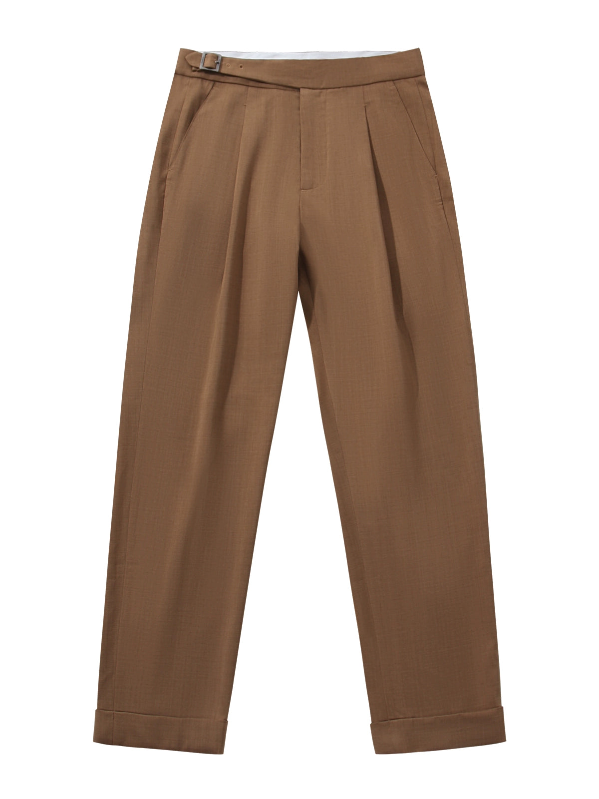 SOARIN意式那不勒斯格子西裤男 复古风商务绅士休闲直筒九分裤子