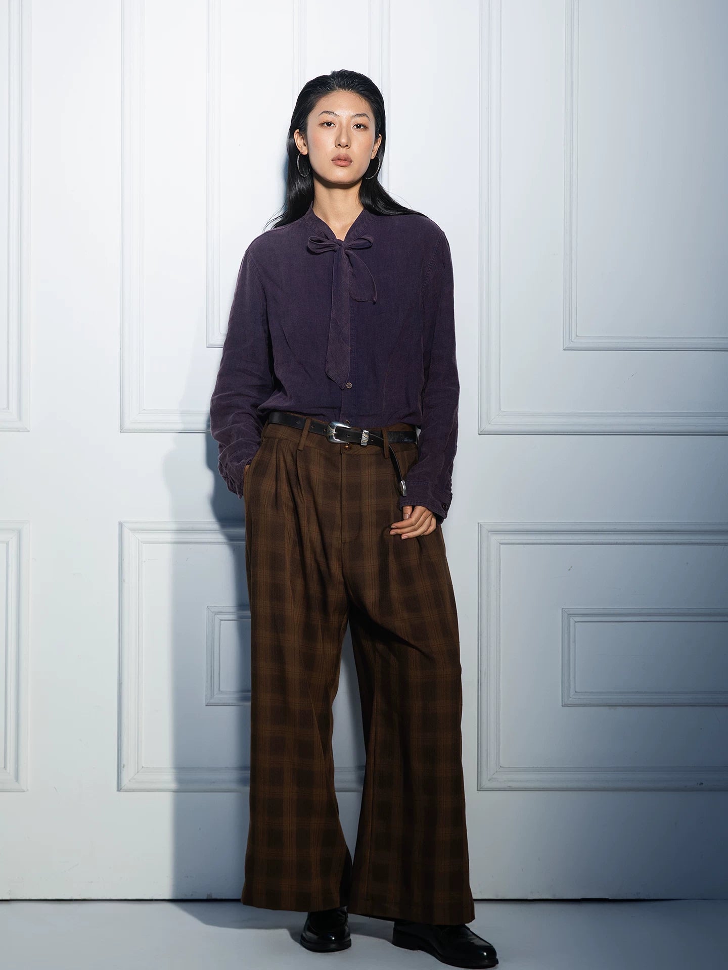 SOARIN Romantic Vintage Relaxed Fit Linen Long Sleeve Shirt  z83c82