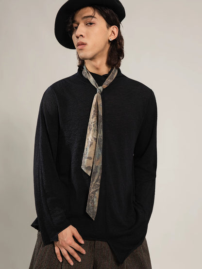 SOARIN Minimalist Loose Fit Wool Long-Sleeve Shirt DCZ253TC463