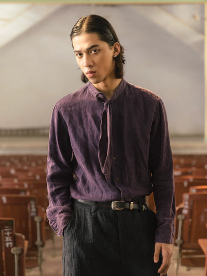 SOARIN Romantic Vintage Relaxed Fit Linen Long Sleeve Shirt  z83c82