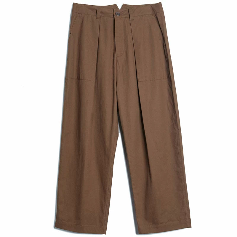 SOARIN British Casual Wide Leg Pure Cotton Trousers   z92f207