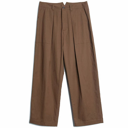 SOARIN British Casual Wide Leg Pure Cotton Trousers   z92f207