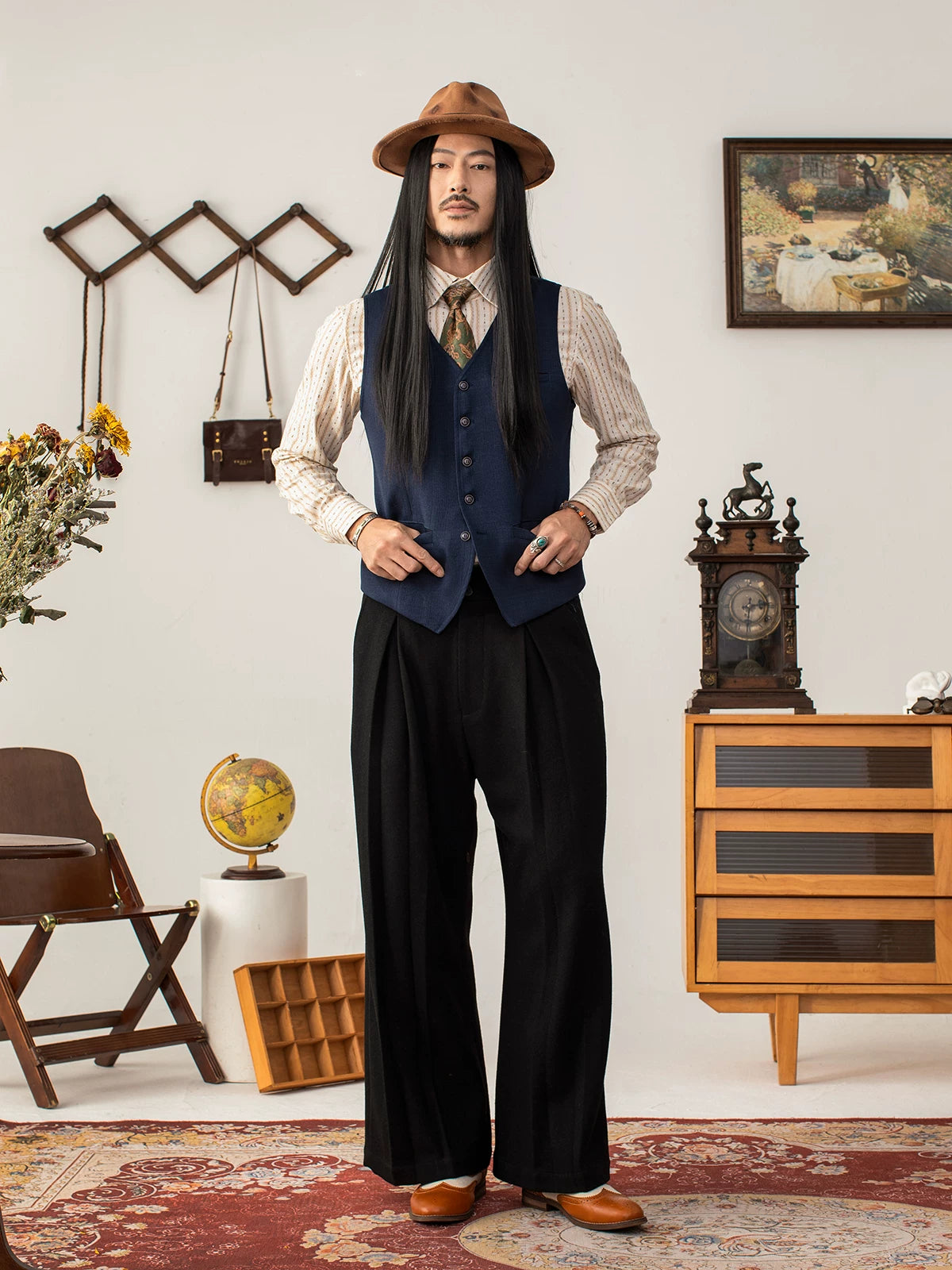 SOARIN British Casual Slim Fit Slub Woven Waistcoat JITZ2432B78