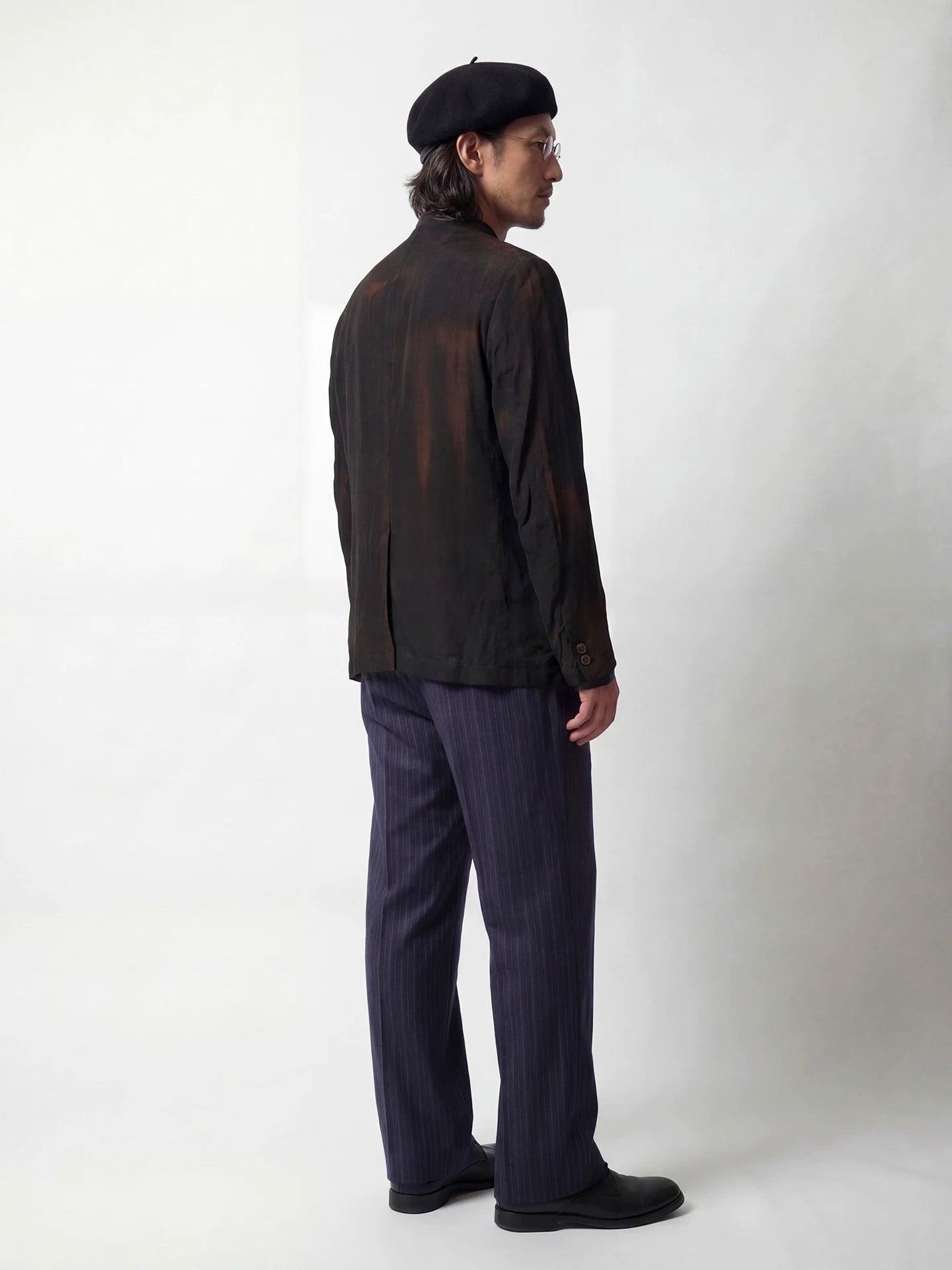 SOARIN Amekaji Vintage Loose Fit Plant Viscose Blend Distressed Cardigan Jacket  PPZ262TXZ141