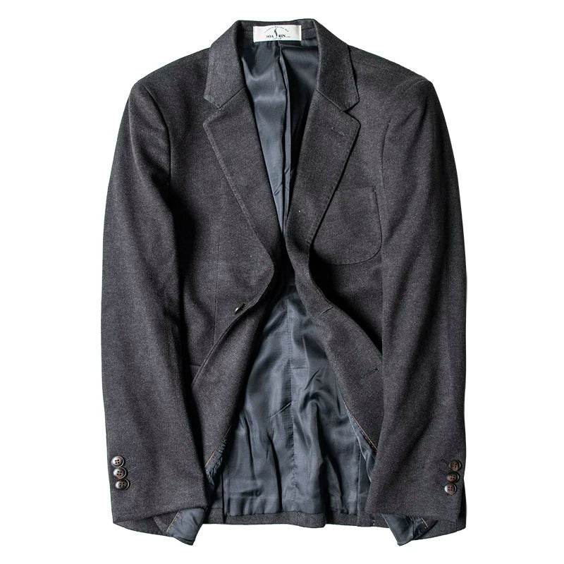 SOARIN British Retro Slim Fit Woolen Blazer   XT73XZ33