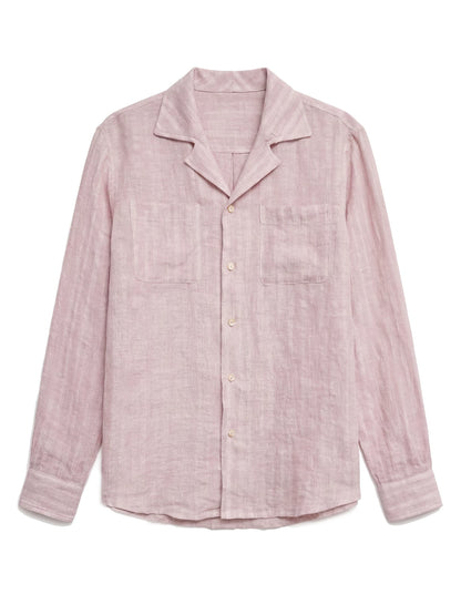 SOARIN Casual Vintage Regular Fit Linen Long Sleeve Shirt JITZ2621C475