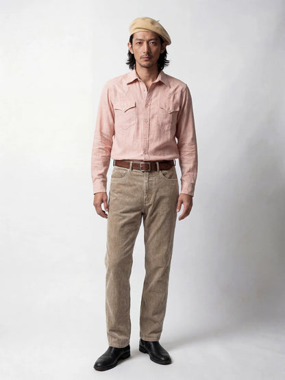 SOARIN Western Vintage Regular Fit Lyocell Linen Blend Shirt T262C20