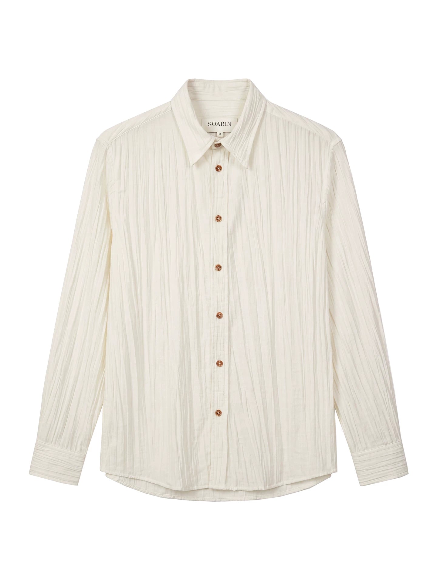 SOARIN Casual Vintage Regular Fit Crinkled Blend Shirt JITZ2621C515