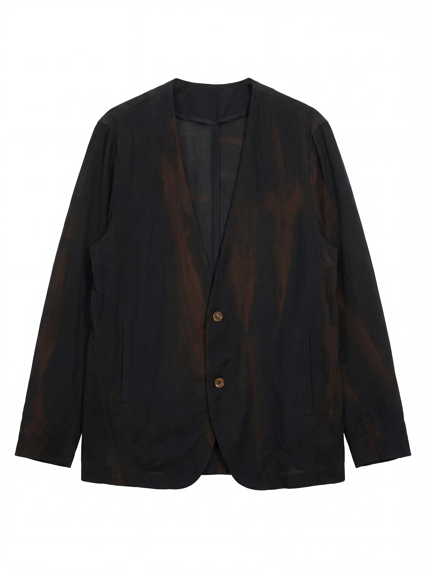 SOARIN Amekaji Vintage Loose Fit Plant Viscose Blend Distressed Cardigan Jacket  PPZ262TXZ141
