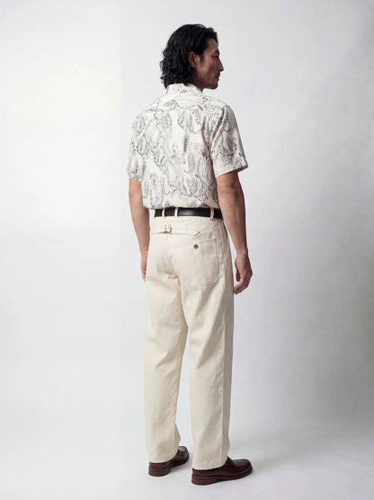 SOARIN Casual Vintage Straight Fit Cotton Quilted Casual Pants YBOZ252TF202K
