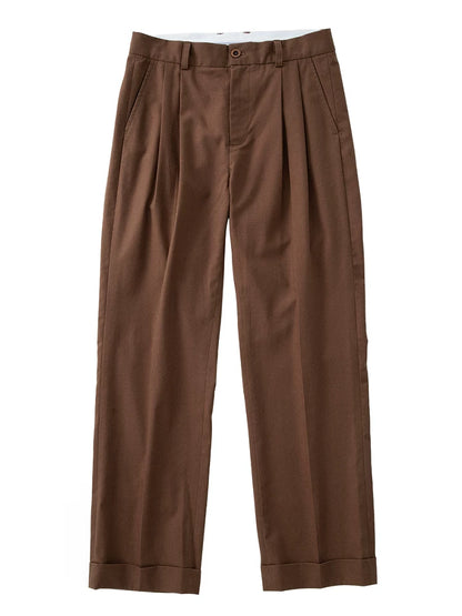 SOARIN Vintage Casual Regular Fit Cotton Linen Nine Point Dress Pants JUKZ252TF219