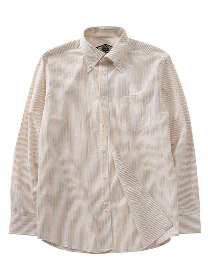 SOARIN Ivy Style Slim Fit Pure Cotton Striped Shirt JIVZ2537C437
