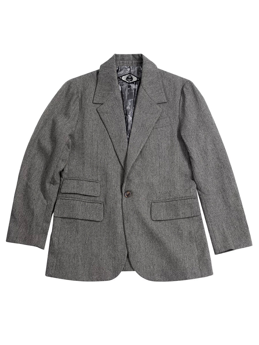 SOARIN Retro Minimalismcombined fit Wool Blend Blazer JUKZ243TXZ101