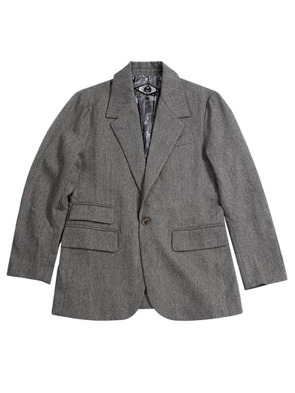 SOARIN Retro Minimalismcombined fit Wool Blend Blazer JUKZ243TXZ101