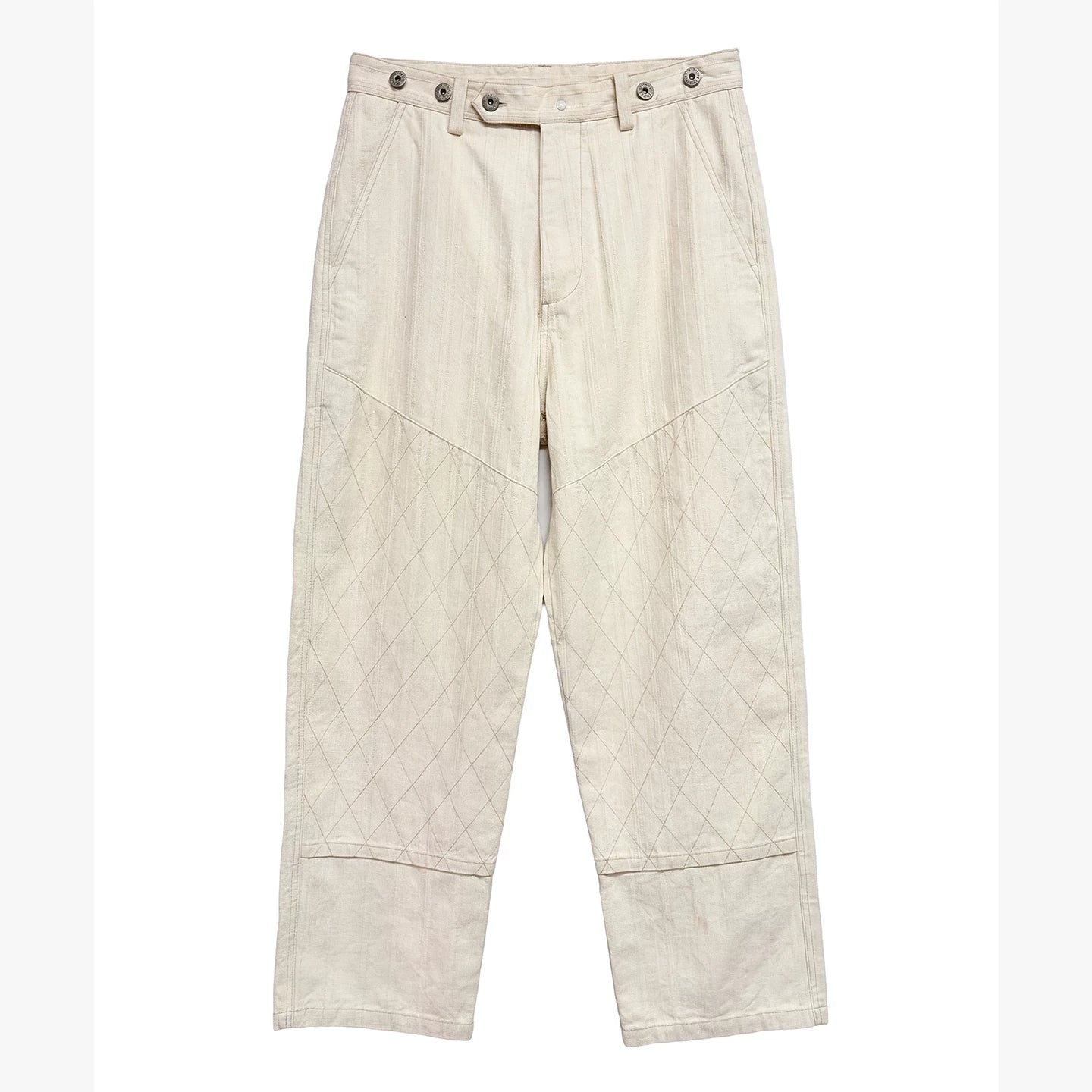 SOARIN Casual Vintage Straight Fit Cotton Quilted Casual Pants YBOZ252TF202K
