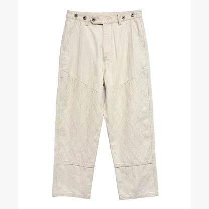 SOARIN Casual Vintage Straight Fit Cotton Quilted Casual Pants YBOZ252TF202K