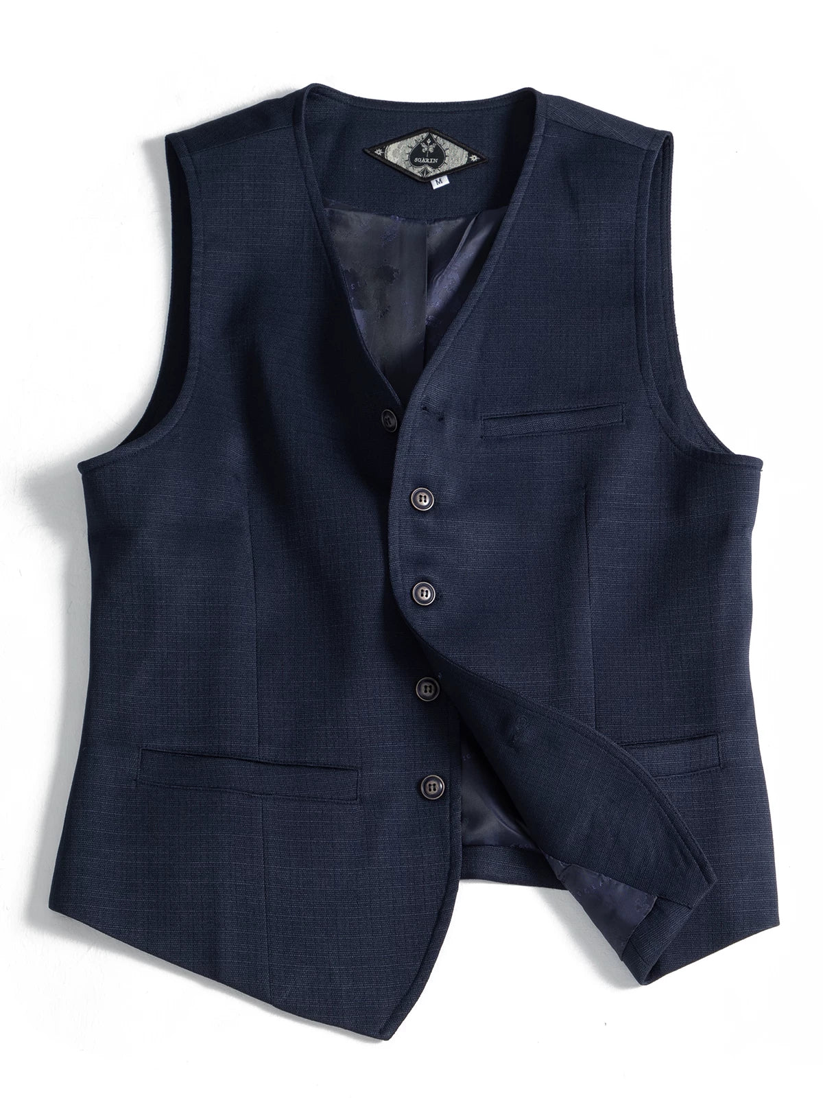 SOARIN British Casual Slim Fit Slub Woven Waistcoat JITZ2432B78