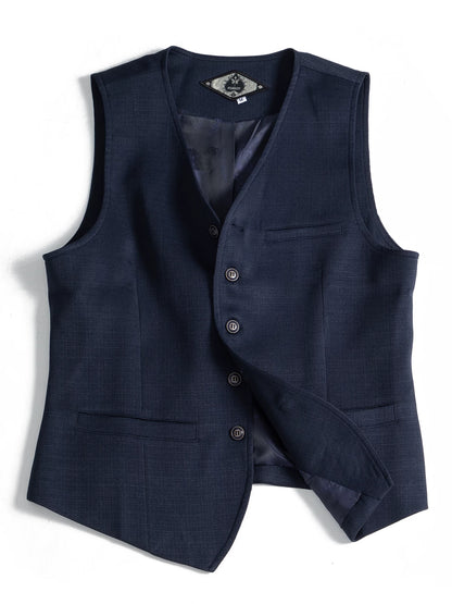 SOARIN British Casual Slim Fit Slub Woven Waistcoat JITZ2432B78