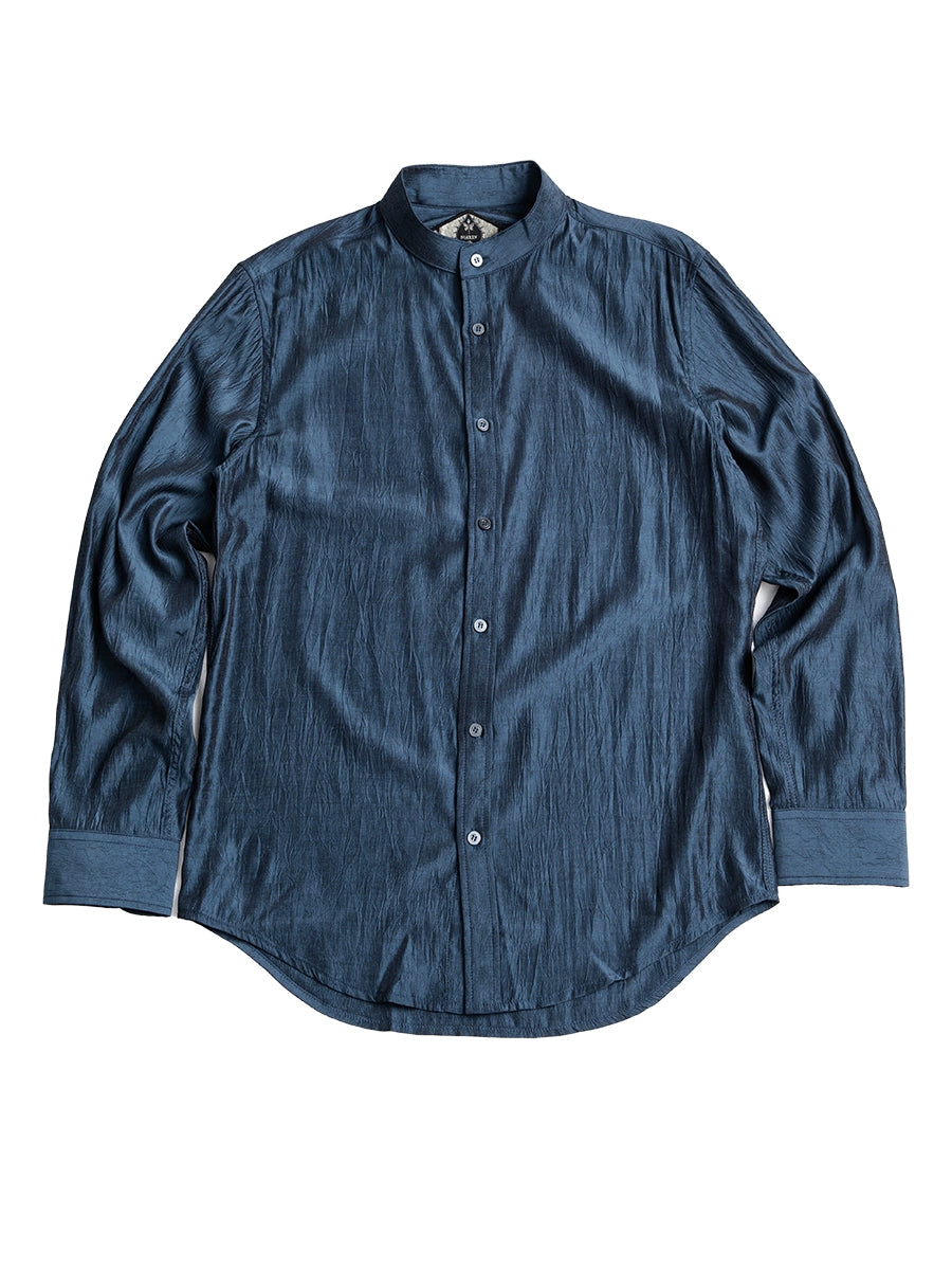 SOARIN【肌理纹】新中式立领长袖衬衫男 cleanfit高级感痞帅衬衣