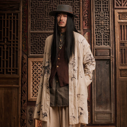 SOARIN WORLD Gai Yu Xia Heritage Series Relaxed Fit Plant-Dyed Xiaoke Robe DCZ233TJ39