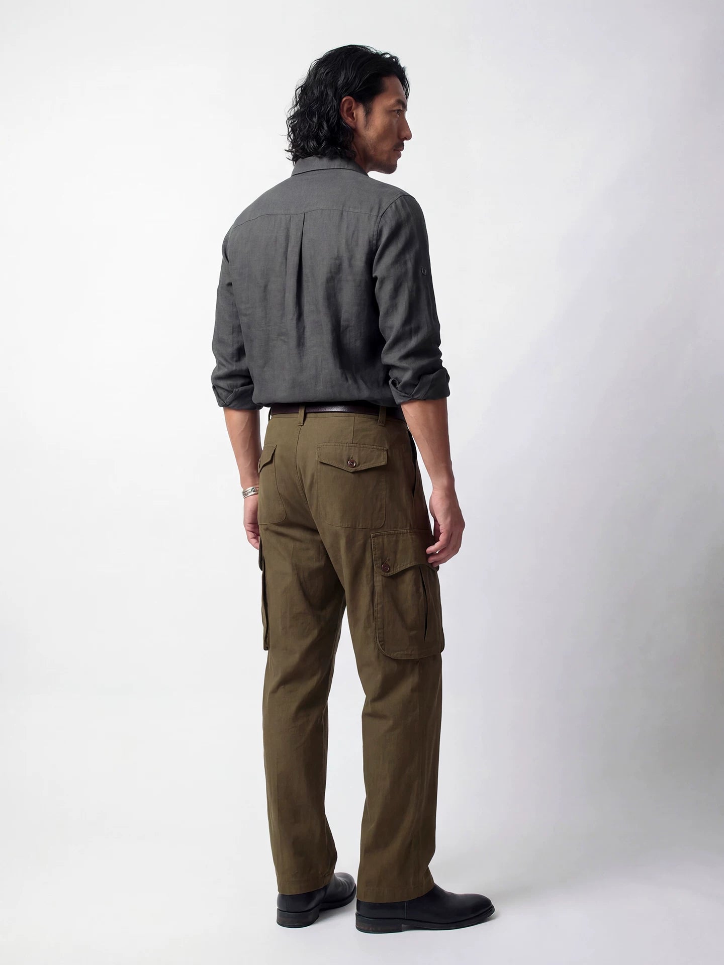 SOARIN Casual Vintage Loose Fit Tencel Linen Blend Casual Shirt YAOZ2621C484